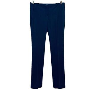 THEORY Navy Blue Wool Stretch Low Rise Straight Leg Pants Sz 4 NWOT